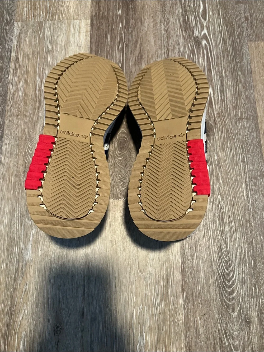 adidas Cream Navy Red Retro Trainer Sneakers